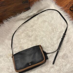 Coach 75th Anniversary Limited Edition Penny Black and Tan Crossbody pre-owned.